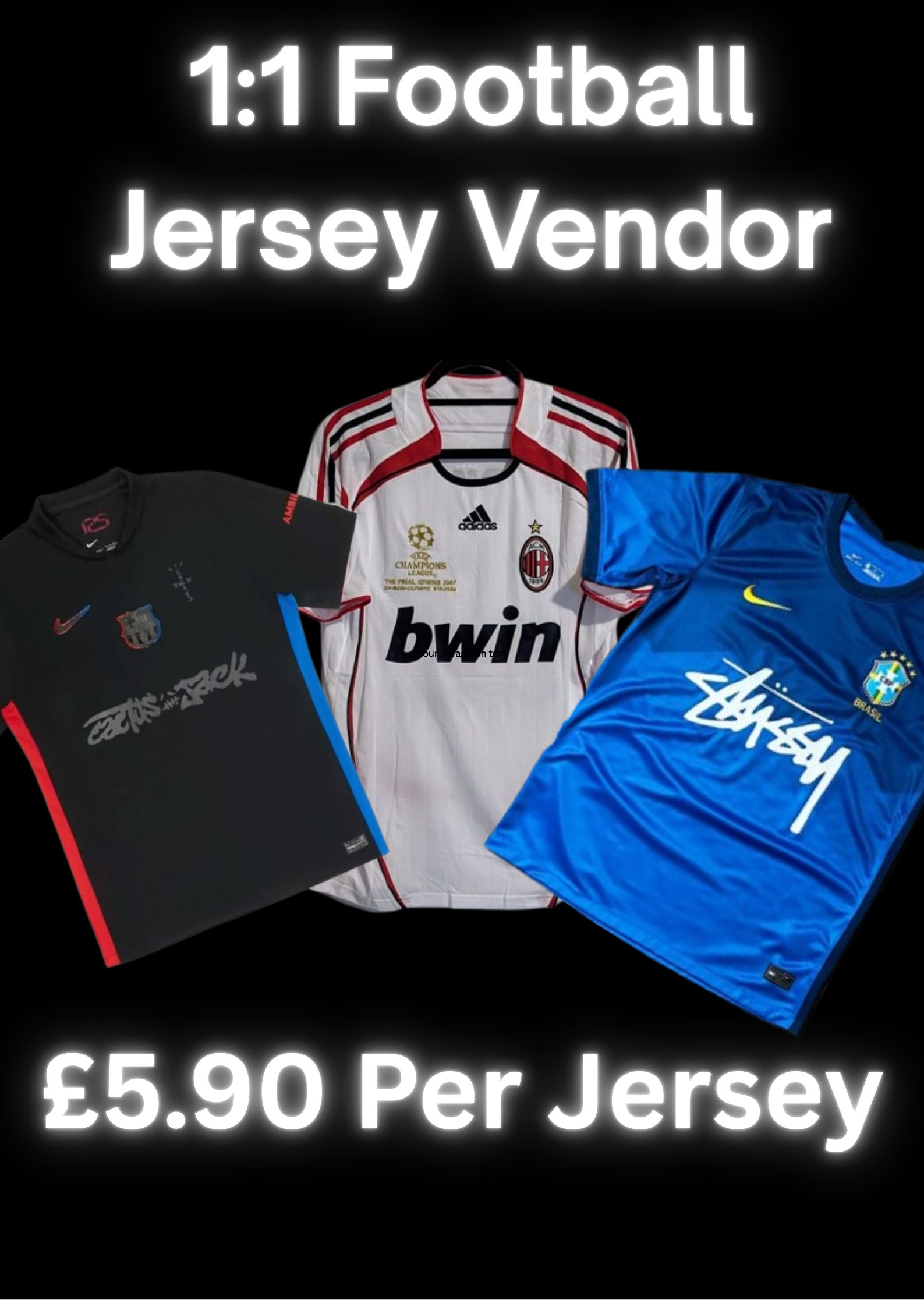 1:1 Football Jersey Vendor